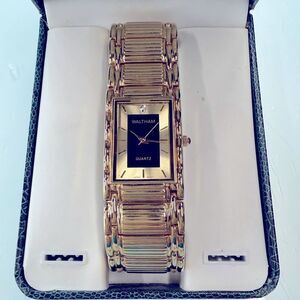 NIB Vintage Waltham XAX304‎ Diamond Tank Watch new battery